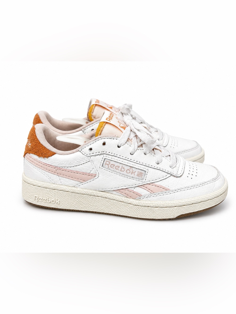 Reebok Club C 85 Vintage White Sage Green Leather Sneakers Womens US 5 Uk 2.5